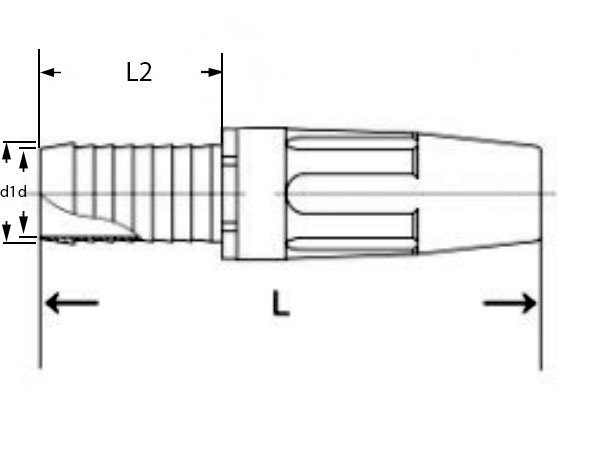 technische Zeichnung der Wasserspritze