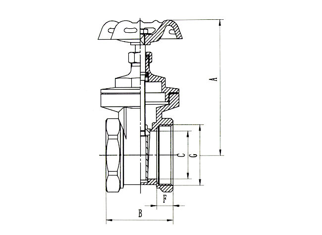 Technische Zeichnung des PE-T-Stücks