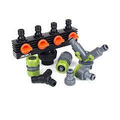 KADAX Schlauchkupplung Mit STOP-Funktion – 1/2 Zoll, Aus Kunststoff, Stoppt Wasserfluss Beim Abziehen