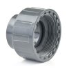 2/3 PVC Kupplung 1x Klebemuffe 40 mm, 1x Innengewinde 2" (59,61 mm)