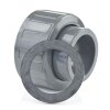 2/3 PVC Kupplung 1x Klebemuffe 40 mm, 1x Innengewinde 2" (59,61 mm)