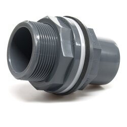 PVC-Tankdurchführung 50 mm / 63 mm x 2" (59,61 mm)