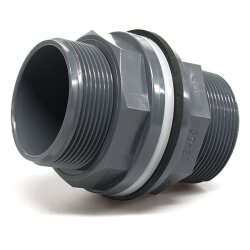 PVC-Gewindedurchführung 20 mm / 3/4" (26,44 mm)...