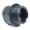 PVC-Gewindenippel Außengewinde 3/8", Innengewinde 1/2" verstärkt