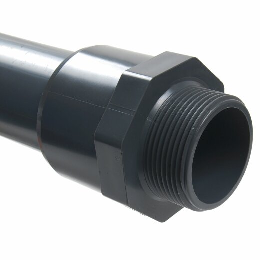 PVC-Gewindestück Klebeseite 10 mm/16 mm, Außengewinde 1/4 (13,16 mm)