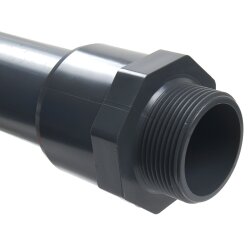 PVC-Gewindestück Klebeseite 10 mm/16 mm, Außengewinde 1/4" (13,16 mm)