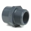 PVC-Gewindestück Klebeseite 10 mm/16 mm, Außengewinde 1/4" (13,16 mm)