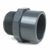 PVC-Gewindestück Klebeseite 110 mm/125 mm, Außengewinde 3" (87,88 mm)