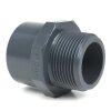 PVC-Gewindestück Klebeseite 12 mm/16 mm, Außengewinde 3/8" (16,66 mm)