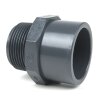 PVC-Gewindestück Klebeseite 25 mm/32 mm, Außengewinde 1/2" (20,96 mm)