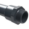 PVC-Gewindestück Klebeseite 40 mm/50 mm, Außengewinde 3/4" (26,44 mm)