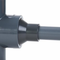 PVC-Reduziermuffe 110 mm/125 mm, reduziert auf 90 mm