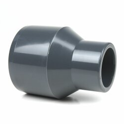 PVC-Reduziermuffe 40 mm/50 mm, reduziert auf 40 mm
