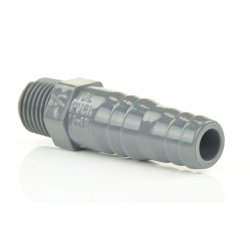 PVC-Schlauchtülle Außengewinde 1/4" (13,16 mm) für Schlauch 12/14 mm