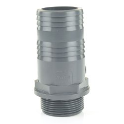 PVC-Schlauchtülle Außengewinde 3/4" (26,44 mm) für Schlauch 25/27 mm