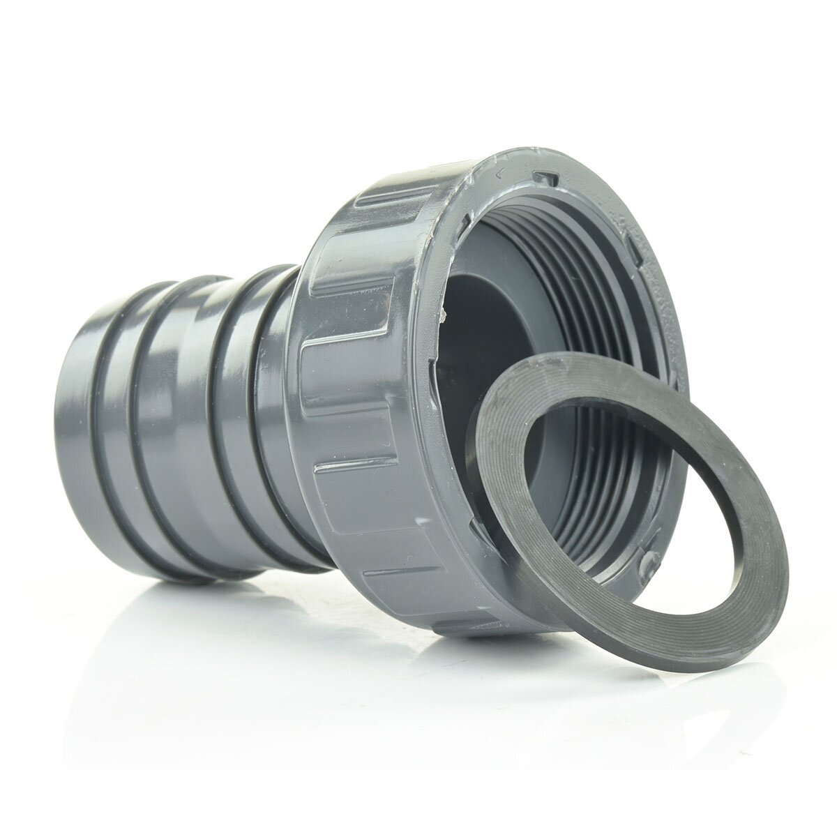 Well2wellness PVC Druckschlauchtülle con Filettatura 1 1/2  x 32-38 mm