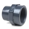 PVC-Übergangsnippel Klebeseite 40/50 mm, Innengewinde 1 1/4" (41,91 mm)