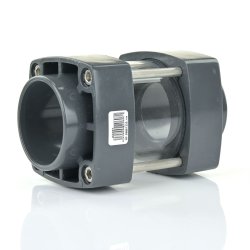 PVC-Schauglas 2x Klebemuffe 63 mm