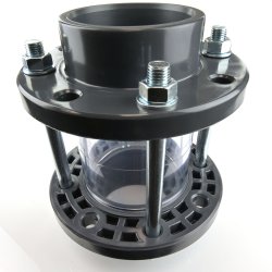 PVC-Schauglas 2x Klebemuffe 90 mm