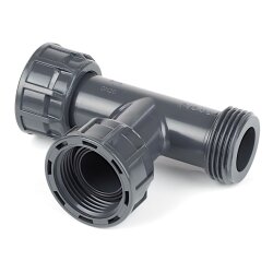 T-Stück für Rohrverteilungssystem 2x IG, 1x AG 1" (33,25 mm)