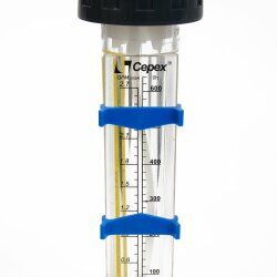 Durchflussmesser 25-250 l/h 2x Klebemuffe 20 mm PN 15 Methacrylat