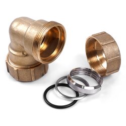 Messing Winkelkupplung 90° für PE-Rohre