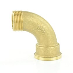 Messing Bogen Innengewinde x Außengewinde 3/4" (26,44 mm)