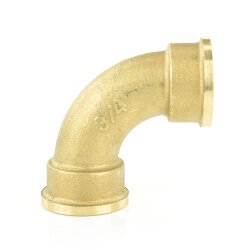 Messing Bogen 2x Innengewinde 1/2" (20,96 mm)