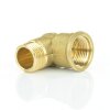 Messing Winkel 90° Innengewinde x Außengewinde 3/8" (16,66 mm)