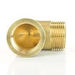 Messing Winkel 90° Innengewinde x Außengewinde 3/4" (26,44 mm)