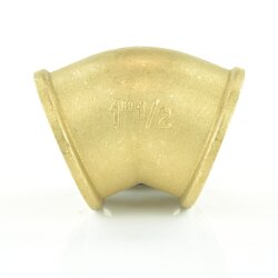 Messing Winkel 45° 2x Innengewinde 1 1/2" (47,80 mm)