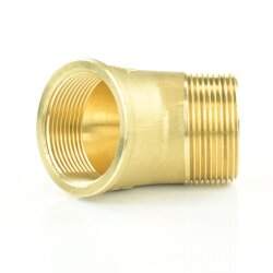 Messing Winkel 45° Innengewinde x Außengewinde 1 1/4" (41,91 mm)