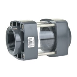 PVC-Schauglas 2x Innengewinde