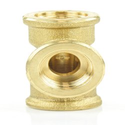 Messing T-Stück 90° 3x Innengewinde 1/4"...