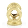 Messing T-Stück 90° 3x Innengewinde 1/4" (13,16 mm)
