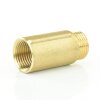 Hahnverlängerung Messing AG x IG 1/2" (20,96 mm), 15 mm