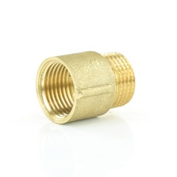 Hahnverlängerung Messing AG x IG 1/2" (20,96 mm), 25 mm