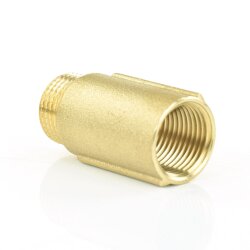 Hahnverlängerung Messing AG x IG 1/2" (20,96 mm), 50 mm