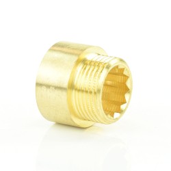 Hahnverlängerung Messing AG x IG 1/2" (20,96...