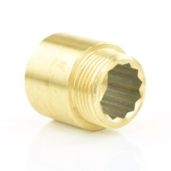 Hahnverlängerung Messing AG x IG 1" (33,25 mm),...