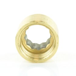 Hahnverlängerung Messing AG x IG 1 1/4" (41,91 mm), 30 mm