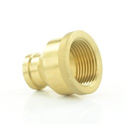 Messing Reduziermuffe 1/2" (20,96 mm) x 1/4" (13,16 mm)