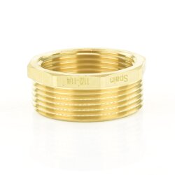 Messing Reduzierstück 2 1/2" (75,18 mm) x 2" (59,61 mm)