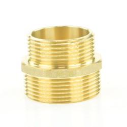 Messing Doppelnippel