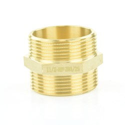 Messing Doppelnippel 3/8" (16,66 mm)