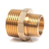 Messing Doppelnippel 2" (59,61 mm) x 1 1/2" (47,80 mm)