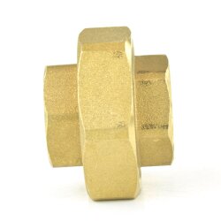 Messing Verschraubung 2x Innengewinde 3/4" (26,44 mm)