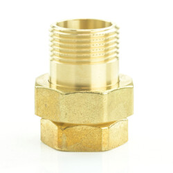 Messing Verschraubung Innengewinde x Außengewinde 1/2" (20,96 mm)