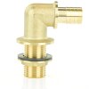Messing Behälterdurchführung 90° mit Schlauchtülle 1" x 25 mm