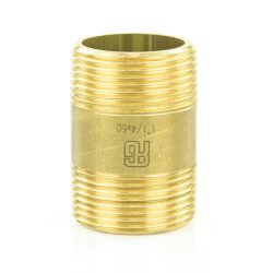 Messing Rohrnippel / Rohrdoppelnippel